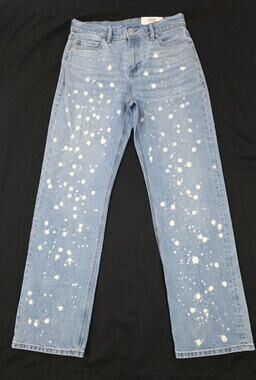 Mode of One Men's Straight Fit Jeans 30 (32) x 32.5 Bay Ridge Bleach Spot NWT